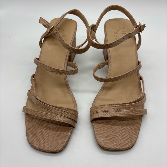 Naturalizer Niko Block Heeled Sandal (Women's) - Crème brulee - Sz 8.5M - Picture 2 of 5
